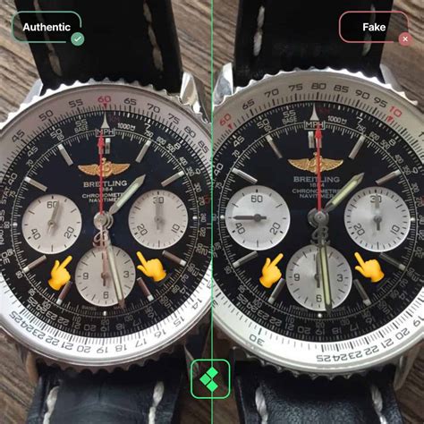 breitling navitimer fake vs original